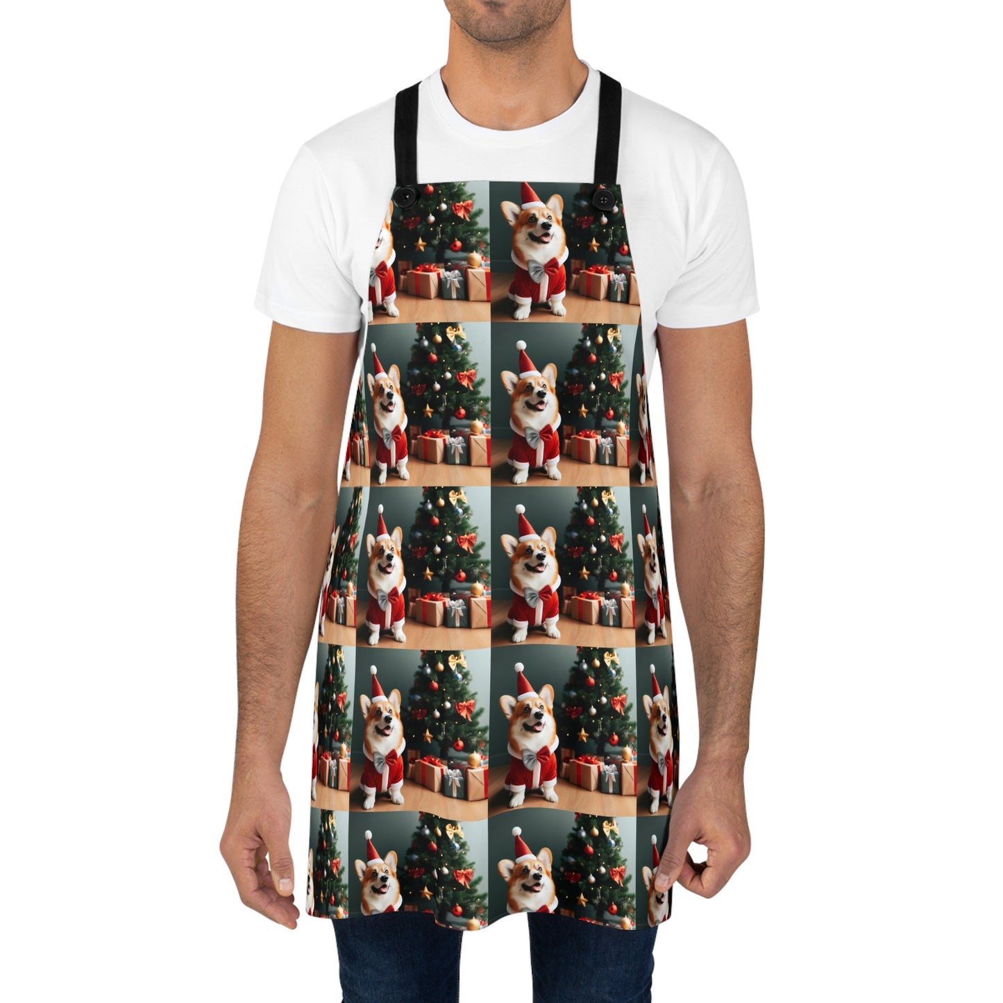 Corgi Christmas Apron