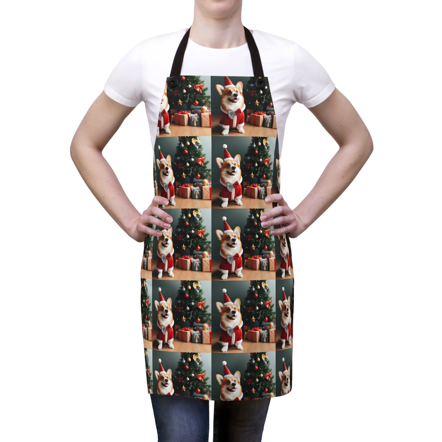 Corgi Christmas Apron